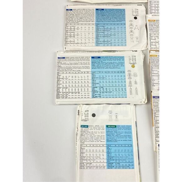 Vintage Lot of 10 Butterick Sewing Patterns Uncut Sizes 6-18 Leslie Fay DX1964 - Picture 7 of 7